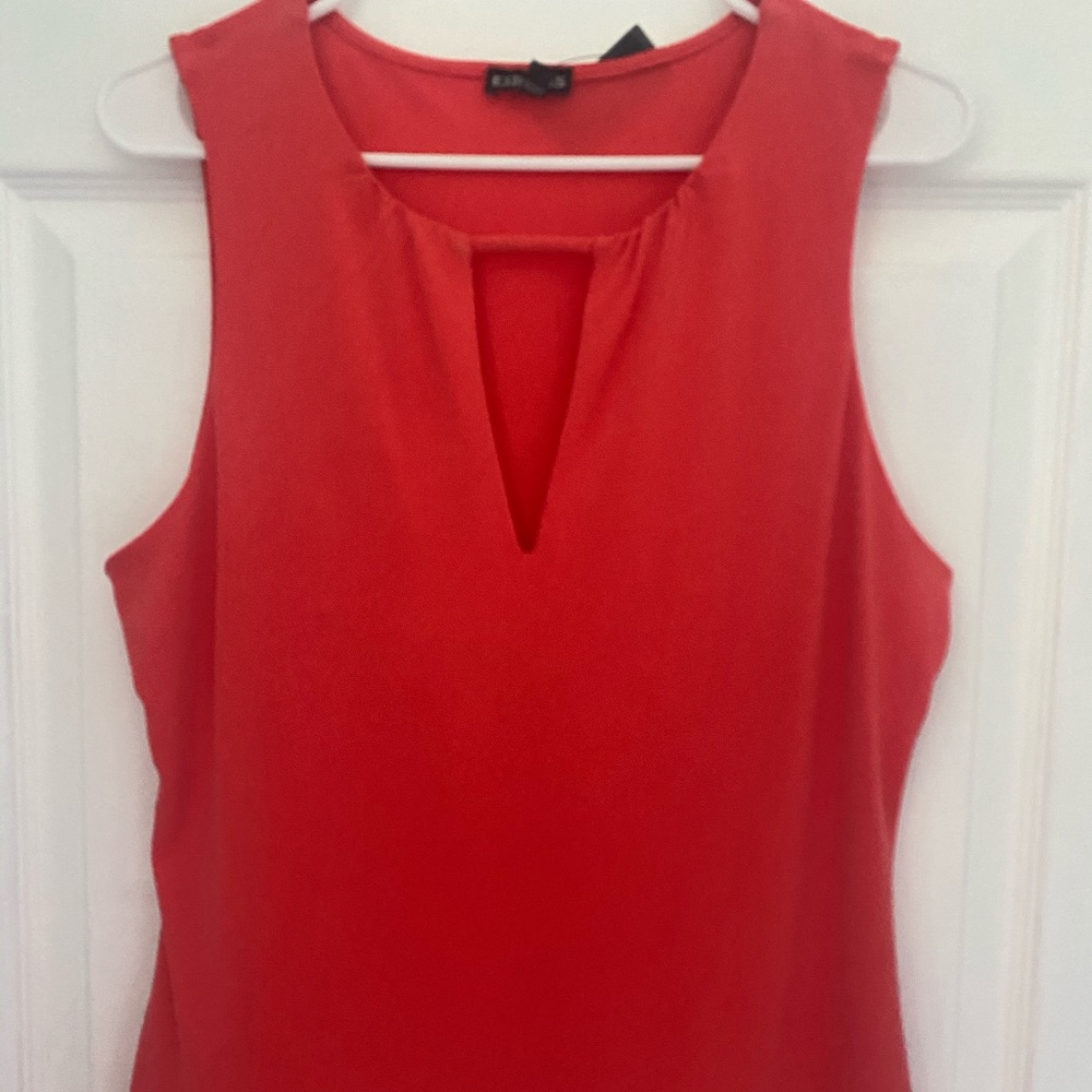 Express Orange sleeveless shirt